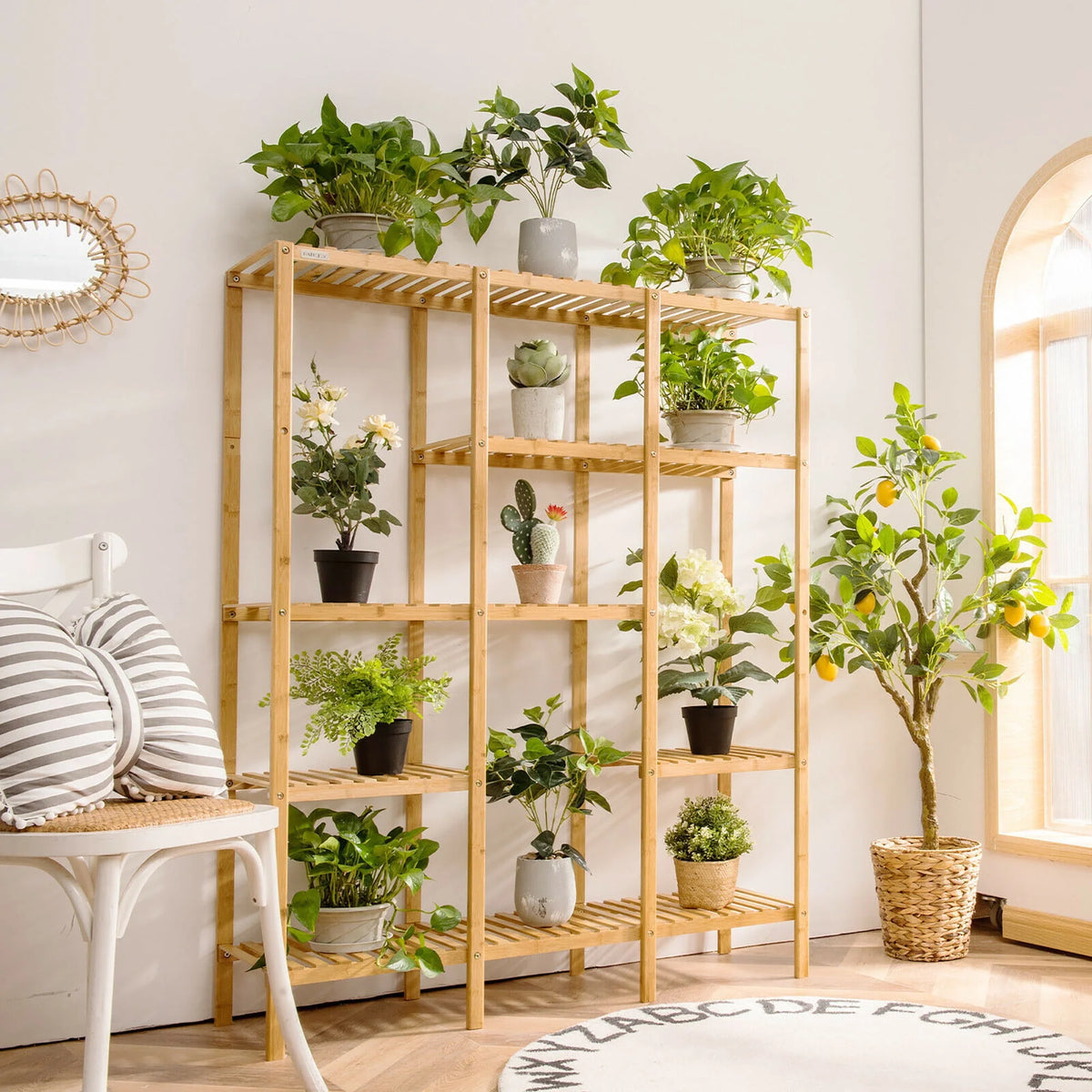 Bamboo Storage Organizer Rack X910
