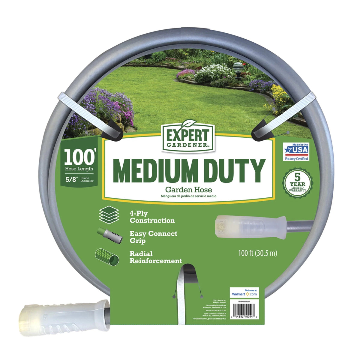 100 foot Medium Duty Garden Hose Gray U49976