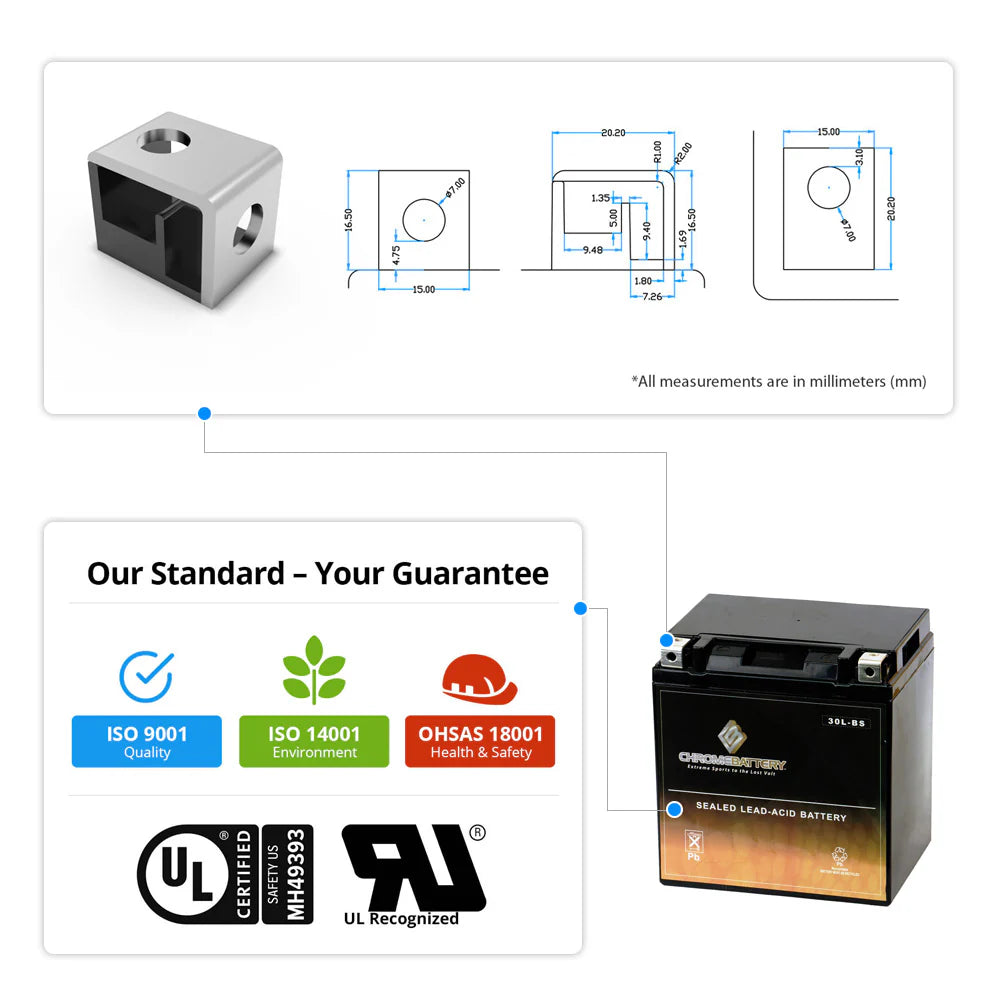 Power Sports Battery T9749