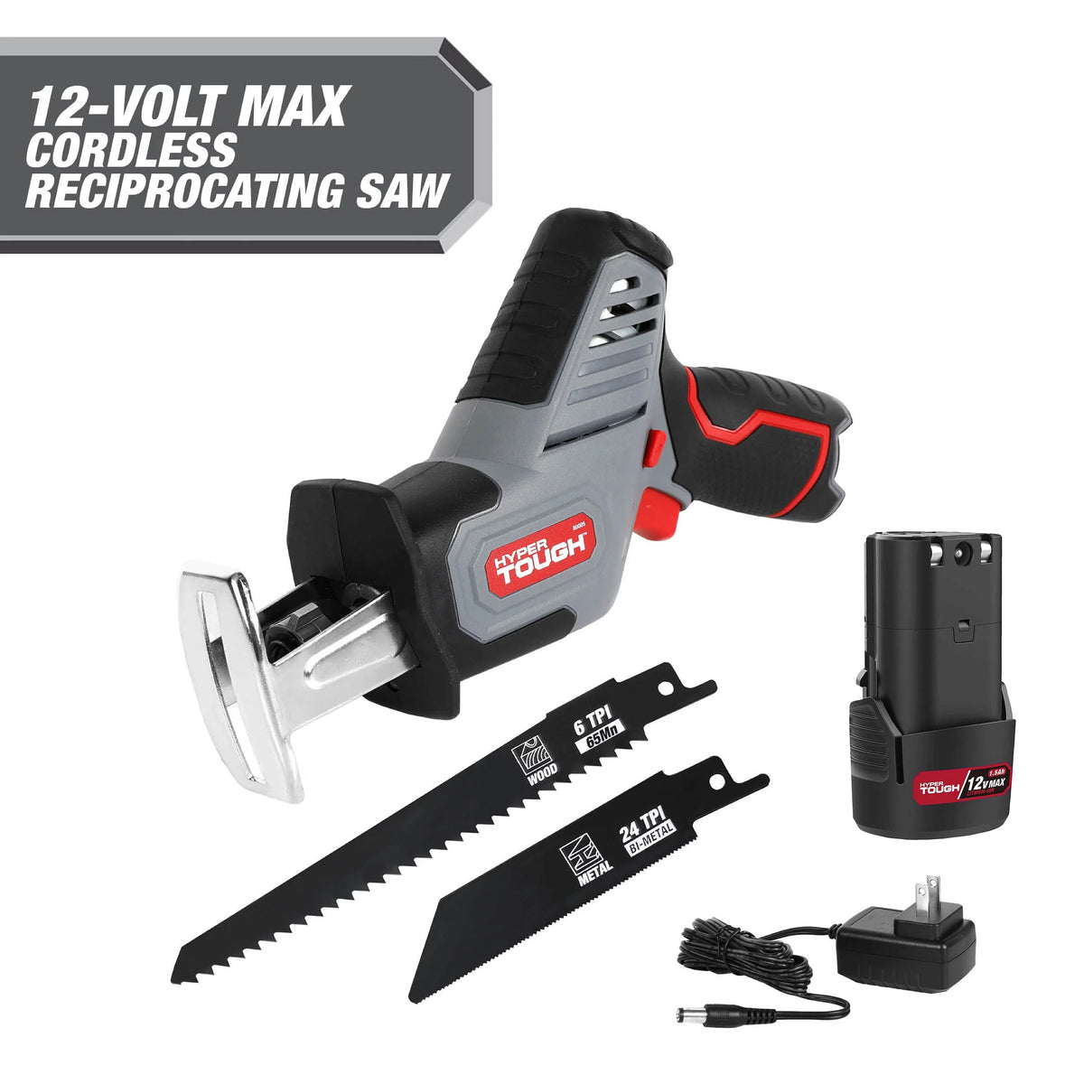 12V Max Lithium-Ion Compact Reciprocating Saw with Battery and Charger P711628