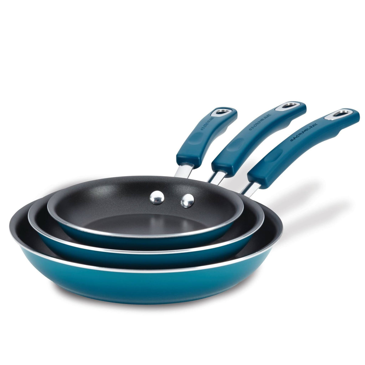 Hard Enamel Aluminum Nonstick 3-Piece Triple Pack D3489