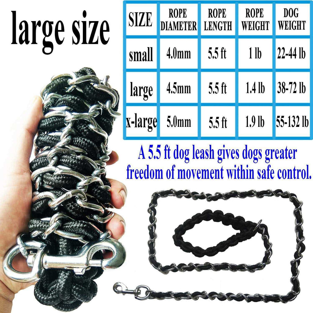 Metal Dog Leash with Collar M32319