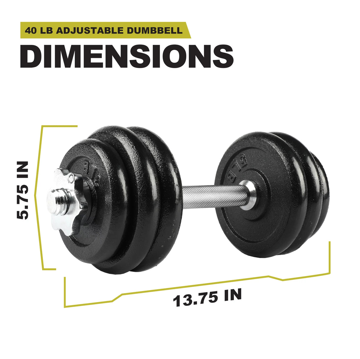 40lb Adjustable Dumbbell Set S95447