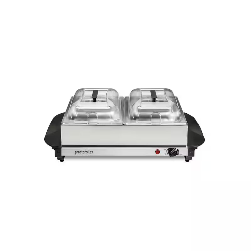 Stainless Steel Buffet Server with 2 Crocks K4521