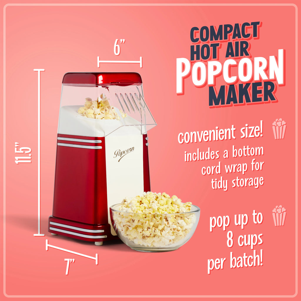 8-Cup Hot Air Popcorn Maker S164
