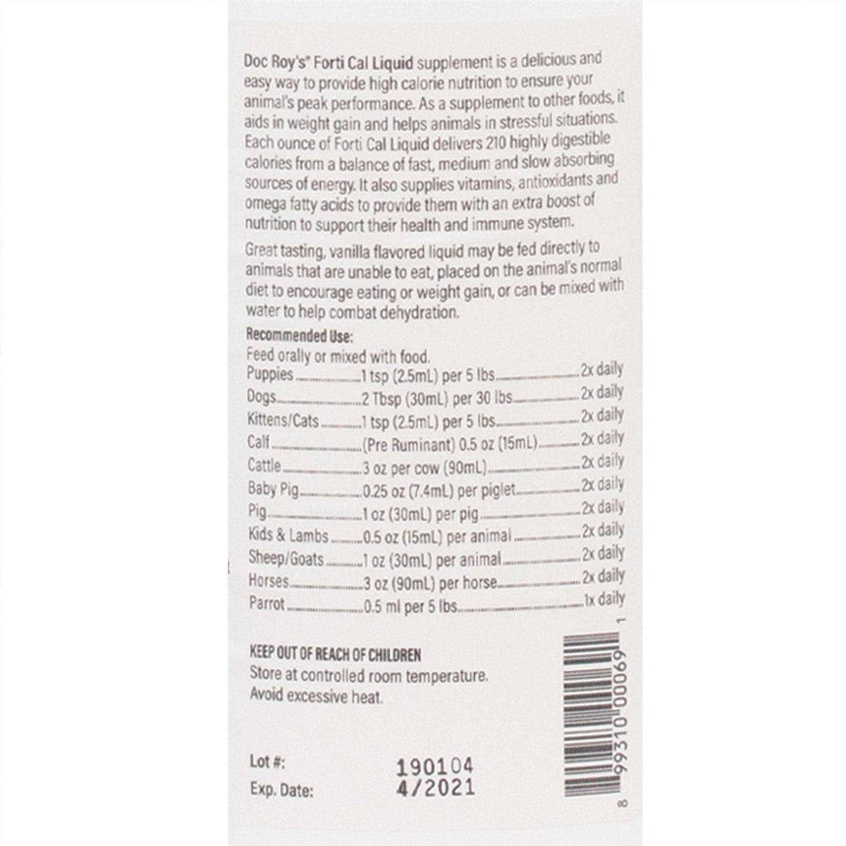 High Calorie Nutritional Energy Liquid Supplement Z539793