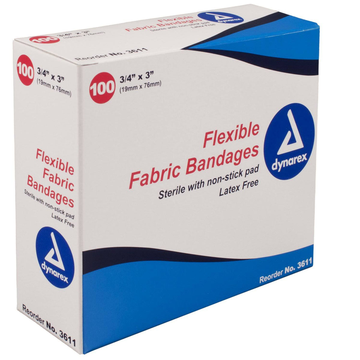 Adhesive Strip, 0.75" x 3", Fabric Rectangle Tan Sterile S5423