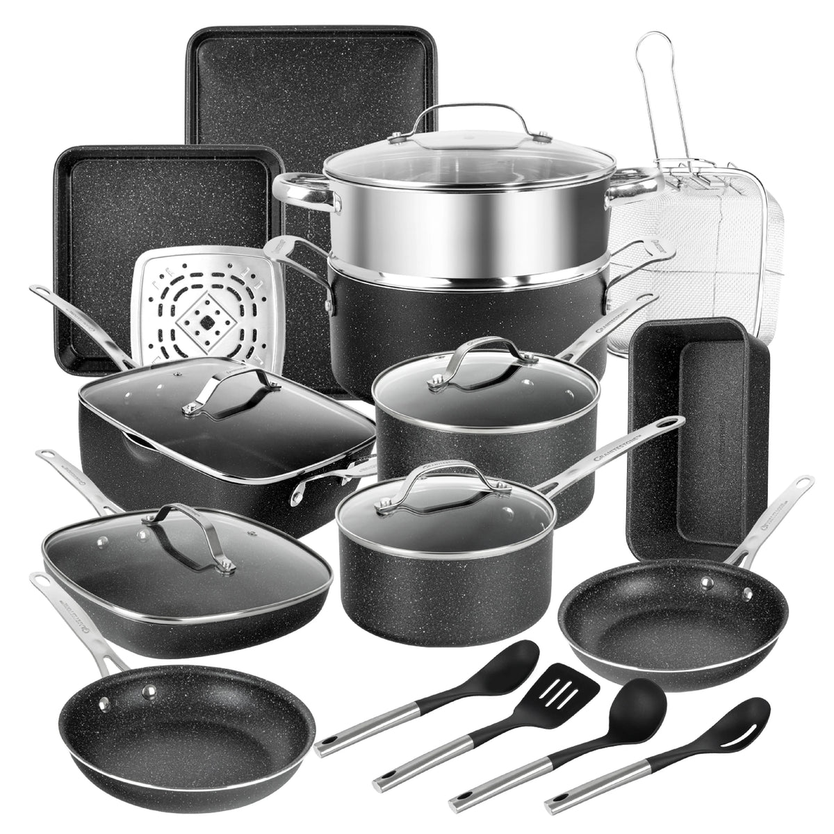 22 Pcs Nonstick Cookware and Bakeware Set W411076