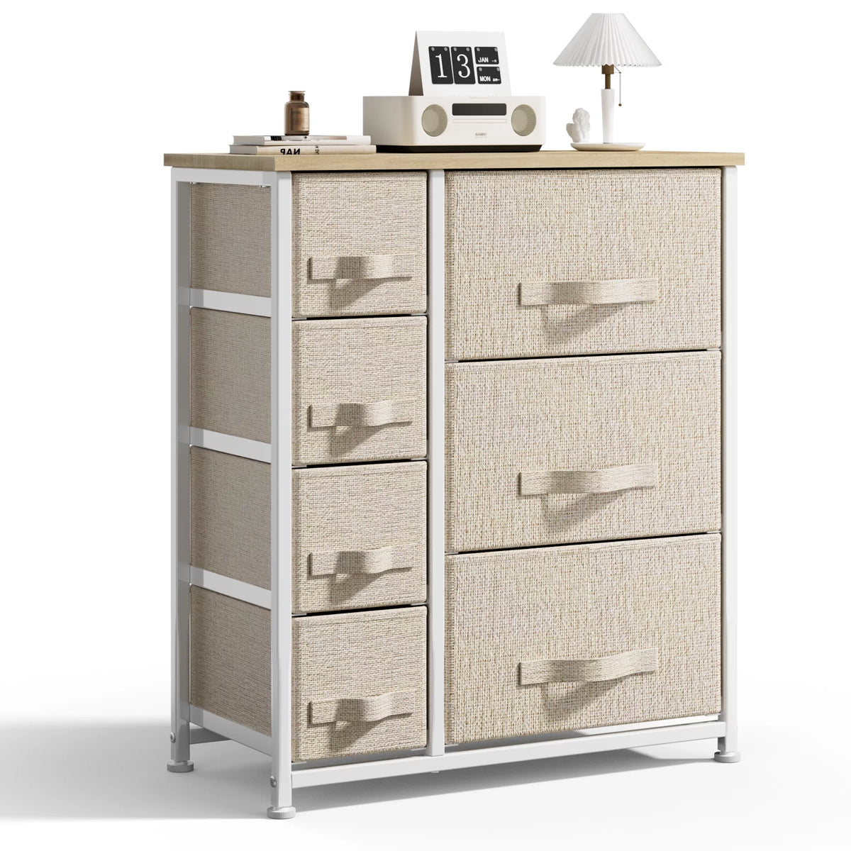 7 Drawer Fabric Storage Tower with Steel Frame S8334