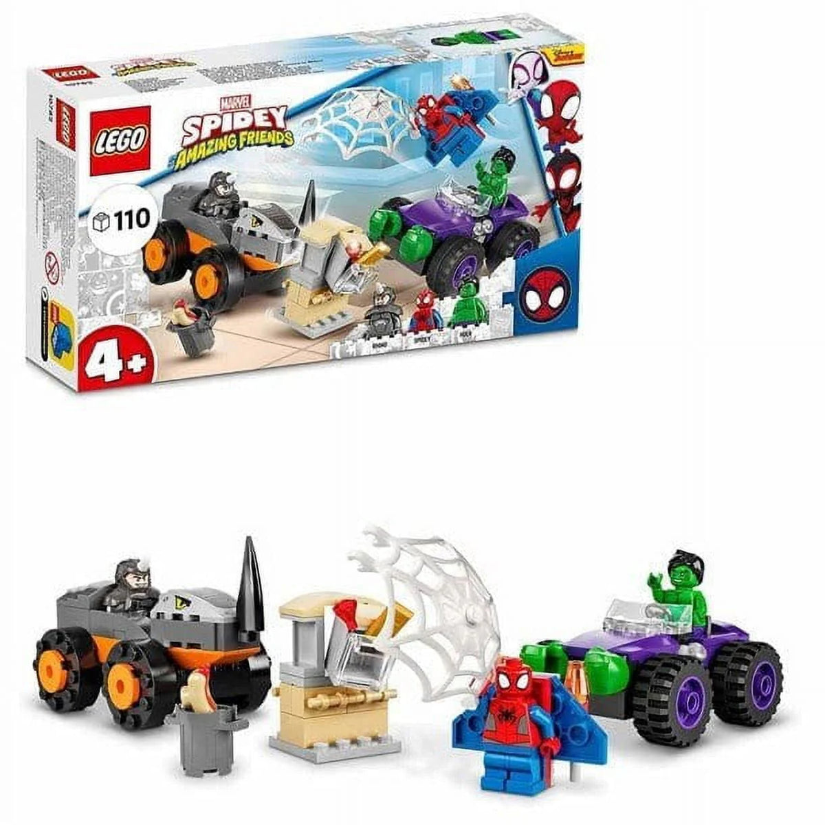 Lego Marvel Spidey and Friends Rhino vs Truck 10782 M78201