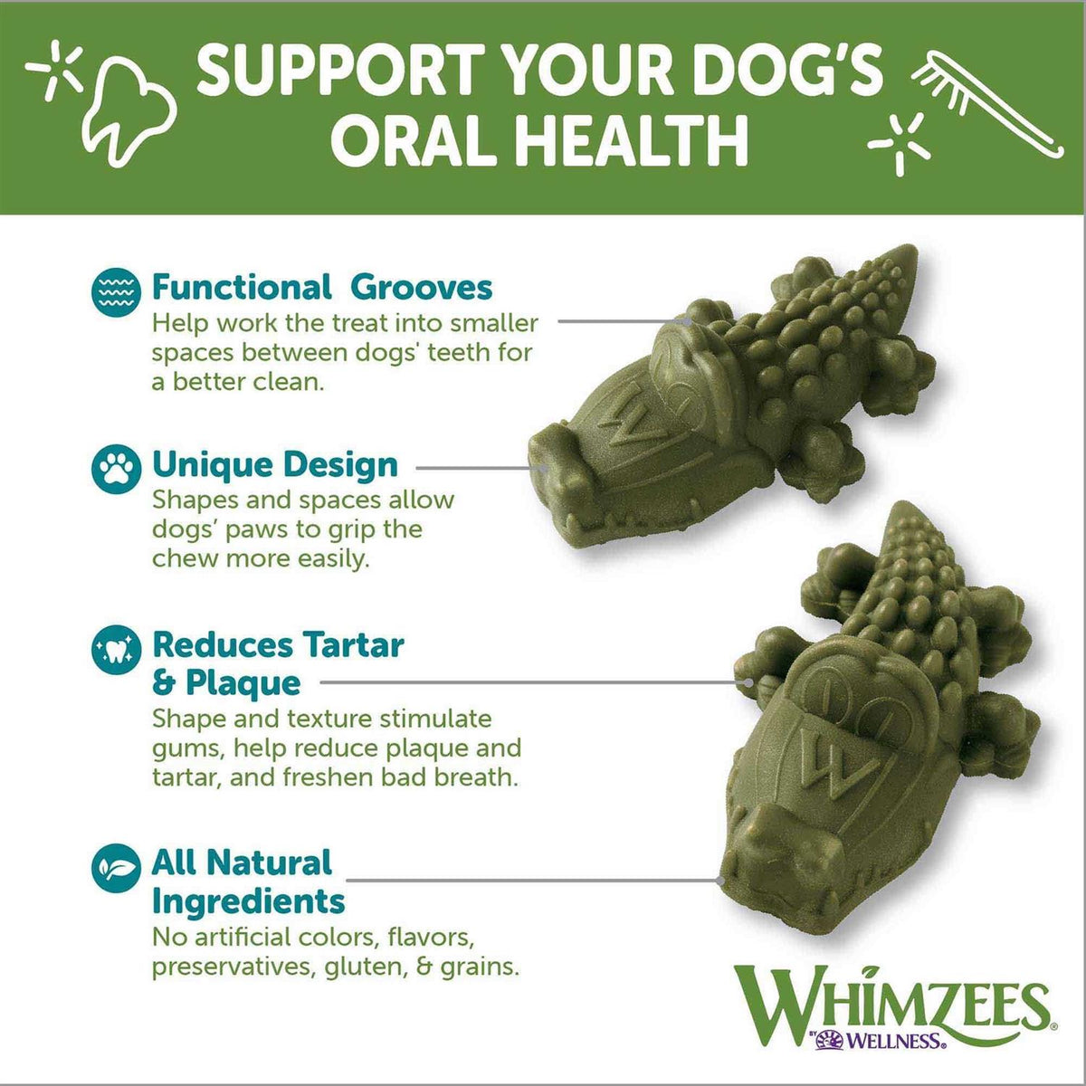 Alligator Dental Dog Treats J460210