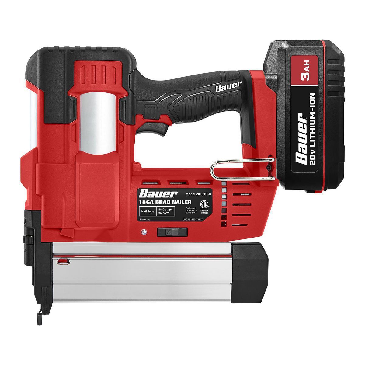 20V Cordless 18 Gauge Brad Nailer V80778