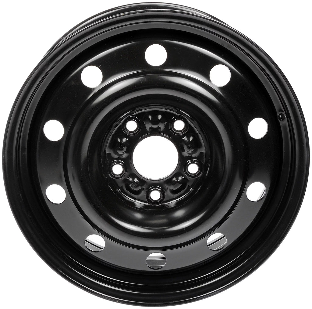 Steel 17 x 6.5-inch 5-Lug Black Wheel Rim E417