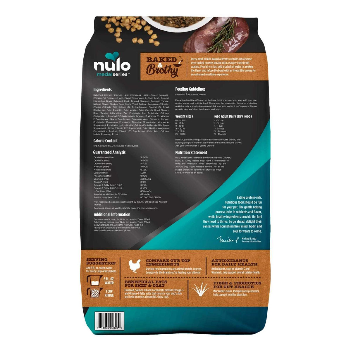 Baked & Brothy Chicken Duck & Turkey Dry Dog Food Q617061