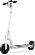 White Folding Electric Scooter with Phone Holder and LCD Display P1196
