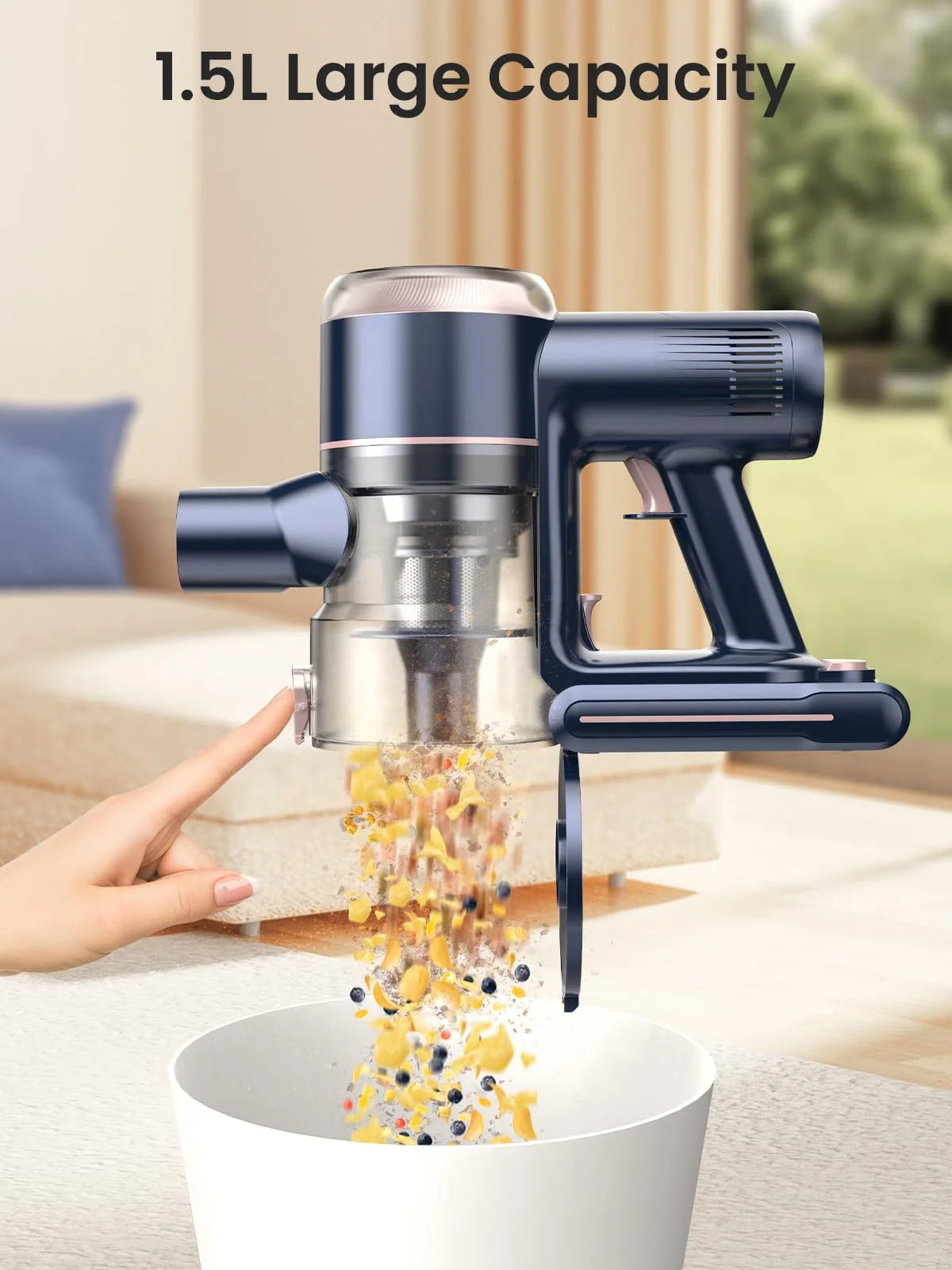 Cordless Stick Vacuum 60mins 450W 38KPa Lightweight A150739