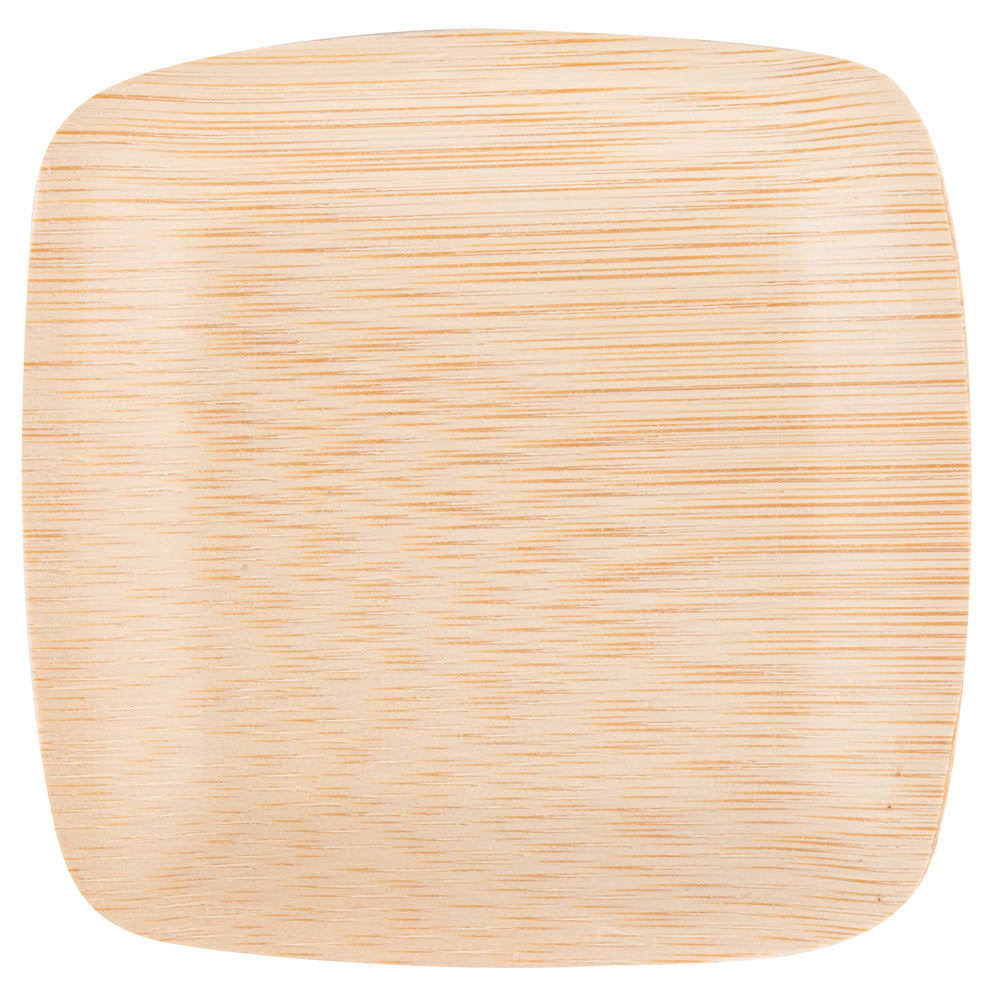 Square Bamboo Plates 250-Pack M4181