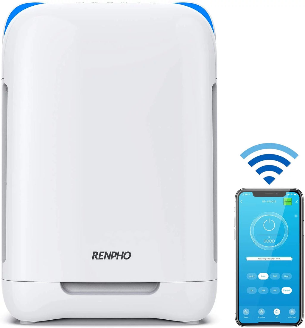 Smart Wi-Fi Air Purifier with H13 True HEPA Filter, White C48803
