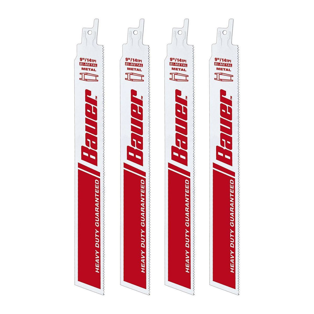 14 TPI Bi-Metal Reciprocating Saw Blades, 4 Pack D67630