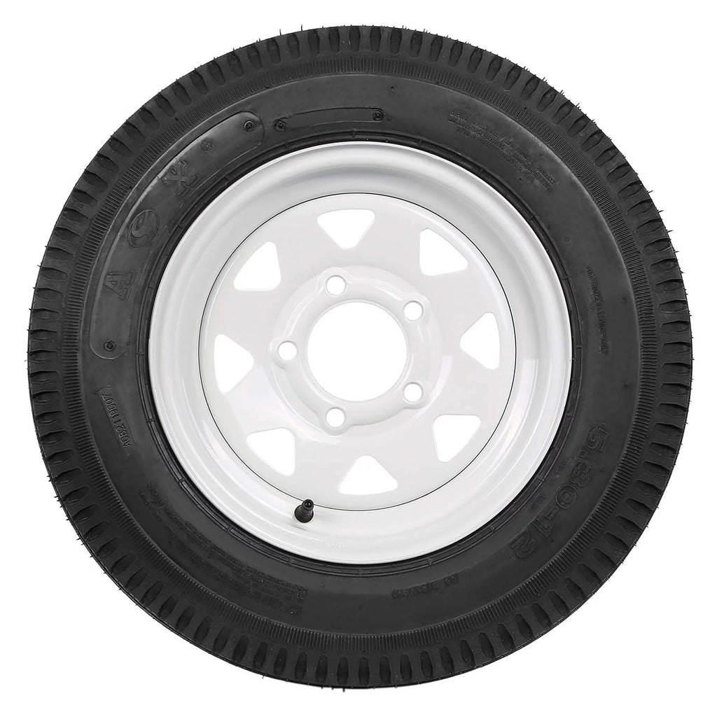5.30-12 Trailer Tires with 12'' Rims, Set of 2 R4567