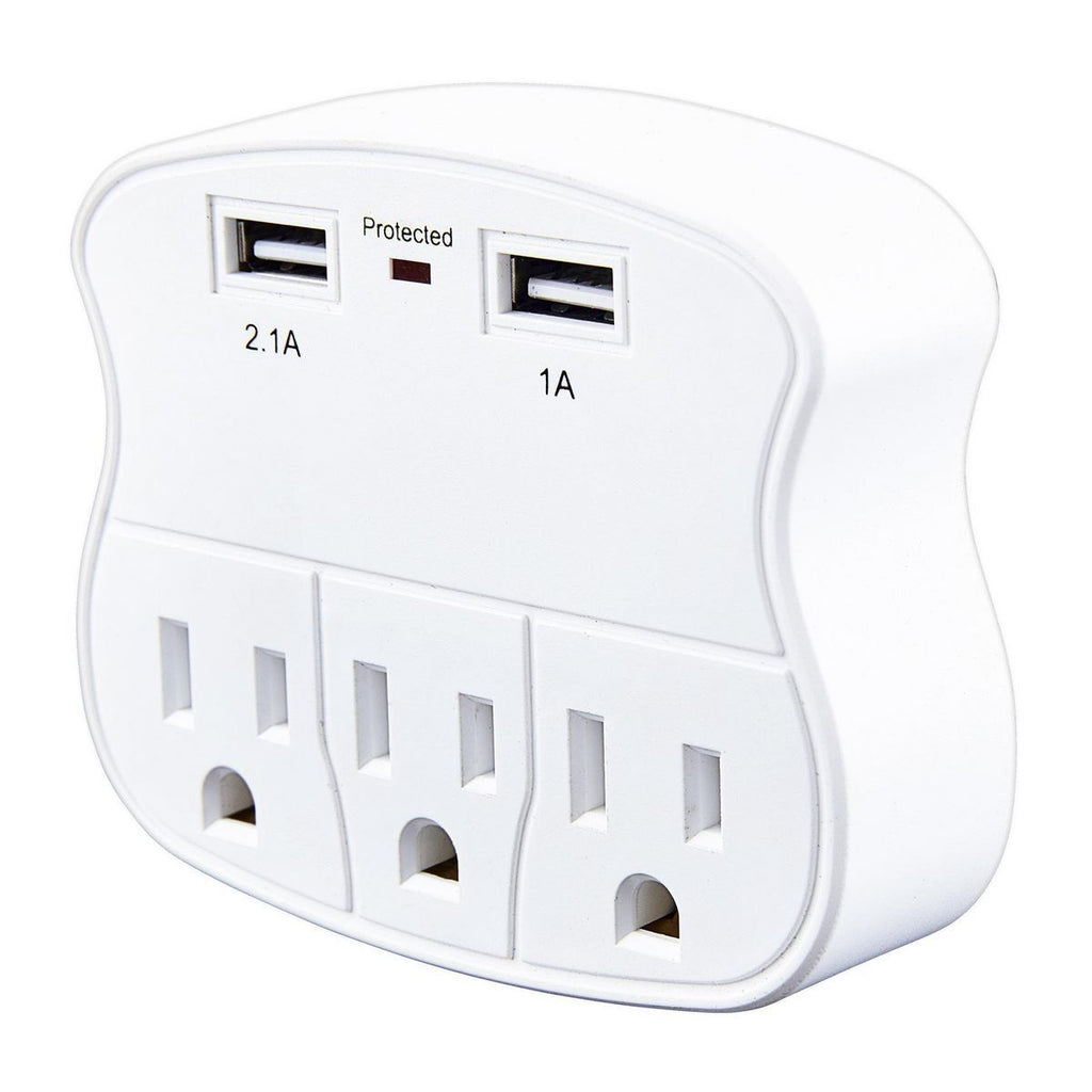 3-Outlet 2 USB Wall Adapter X2906